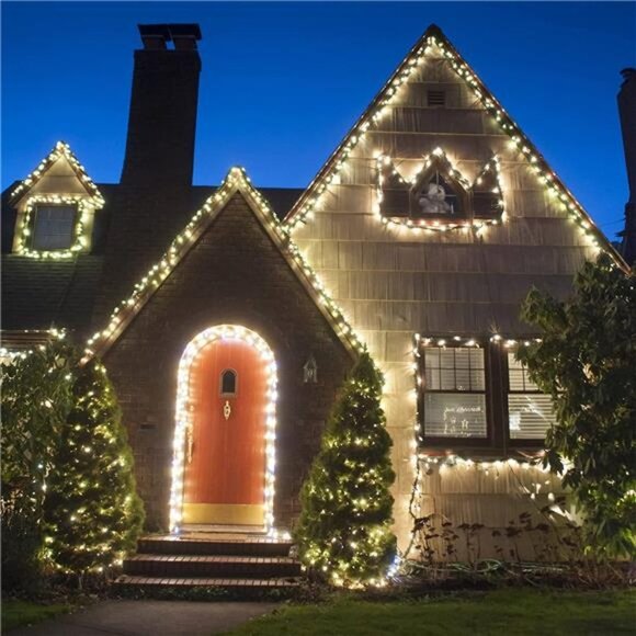 Light Hanger Christmas Gutter Light Hook Metal Outdoor Gutter (Black, 80 Pieces) - Picture 7 of 7